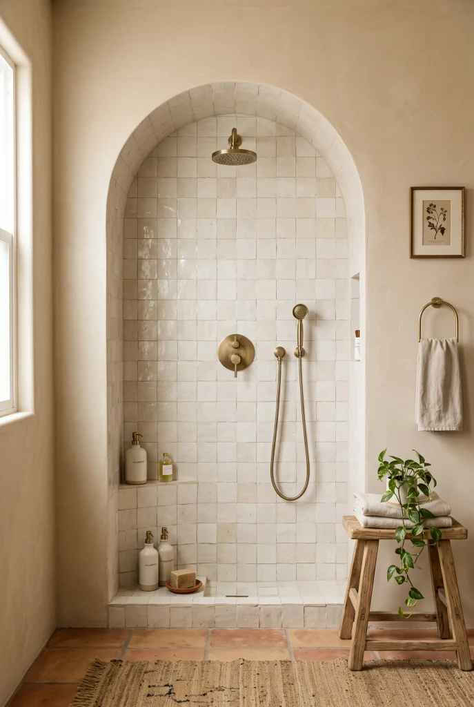 Arched Shower Niche