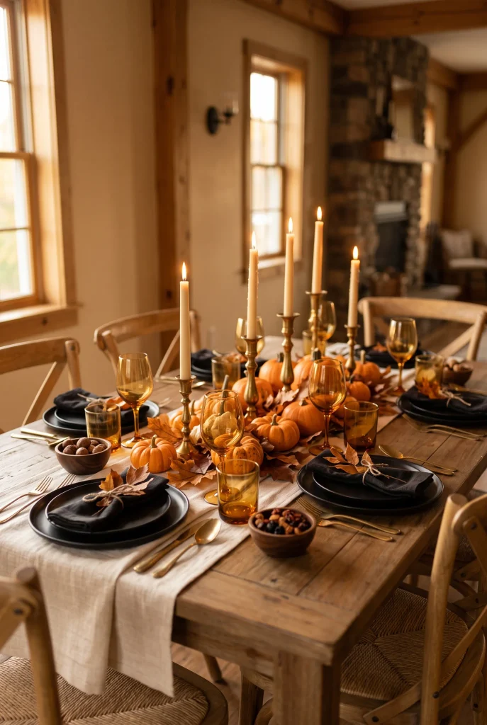 Autumn Halloween Tablescape