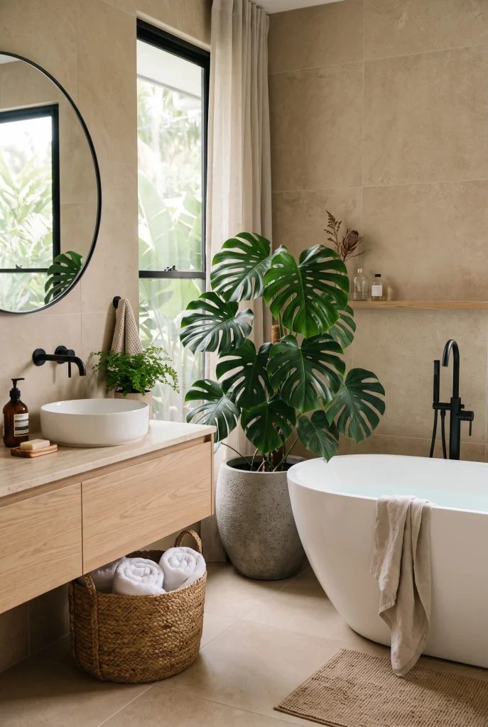 Bathroom Tropical Touch