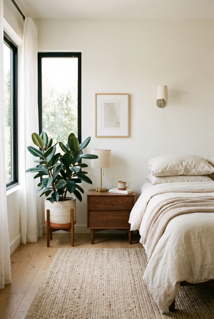 Bedroom Bedside Greenery