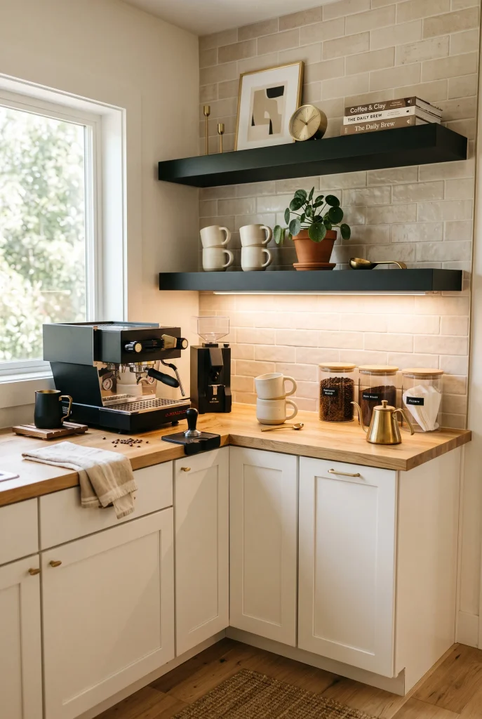 Black Accent Coffee Bar
