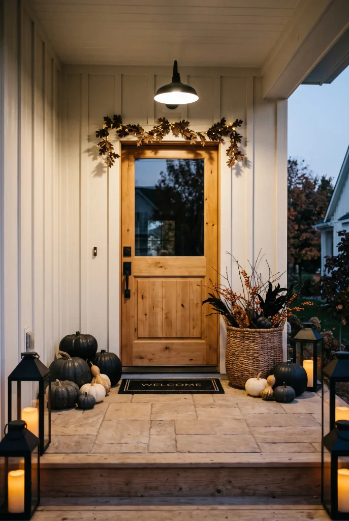 Black Pumpkin Display