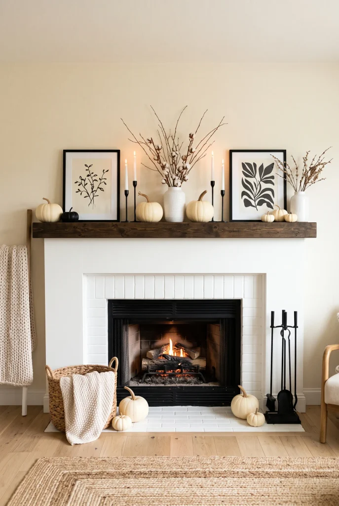  Black-and-White Mantel
