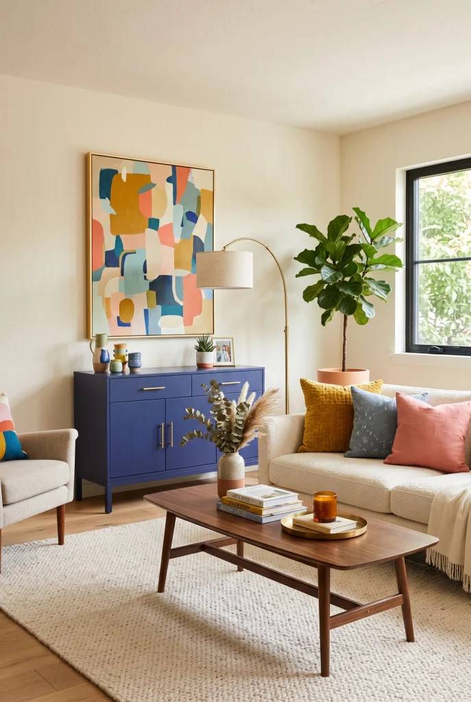 Blue Accent Cabinet
