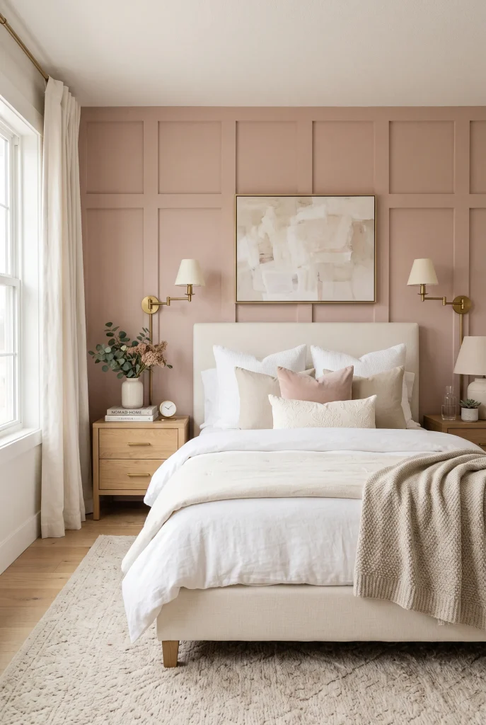 Blush Pink Paneling