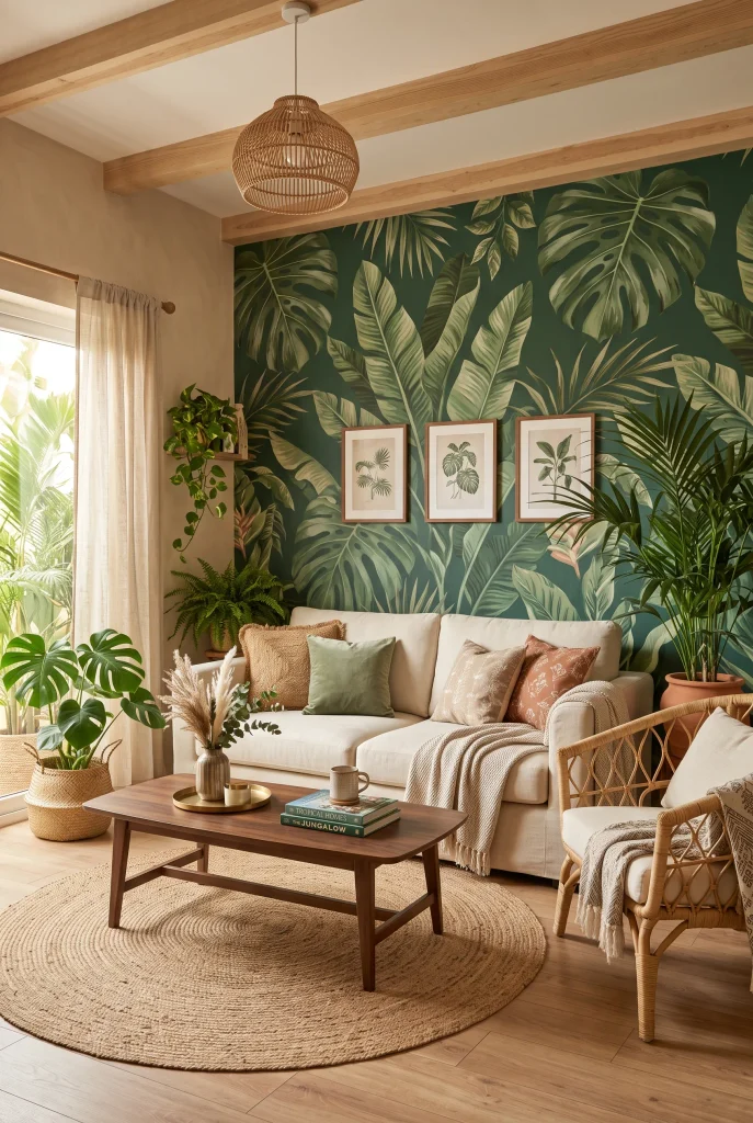 Botanical Accent Wall