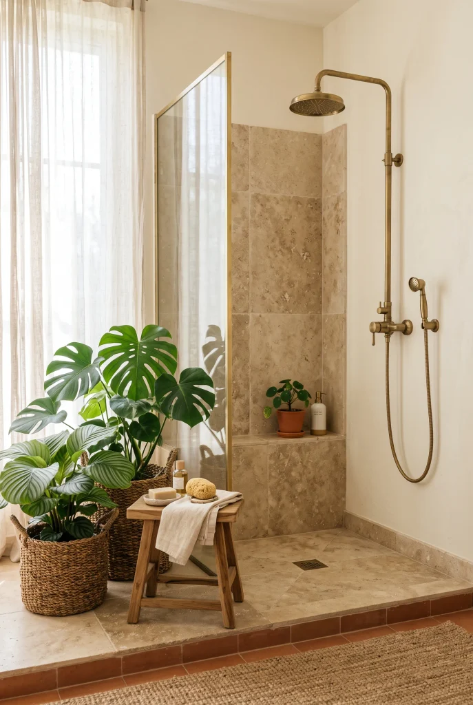 Botanical Shower Corner