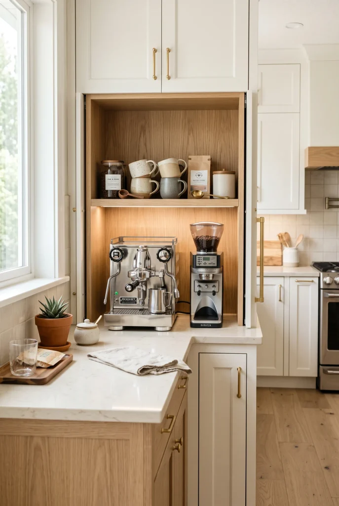 Built In Appliance Shelf
