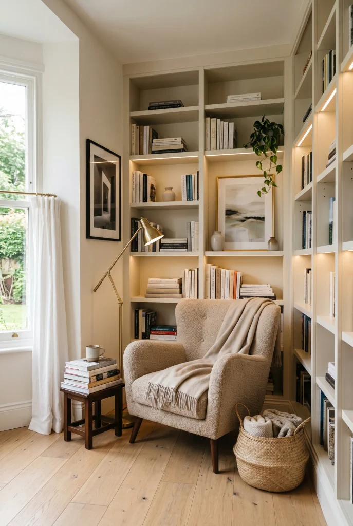 Built In Bookshelf Nook