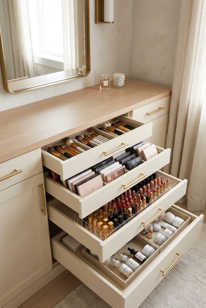 Built-In Vanity Drawers