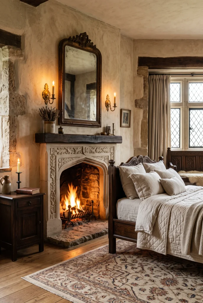 Castle-Inspired Fireplace