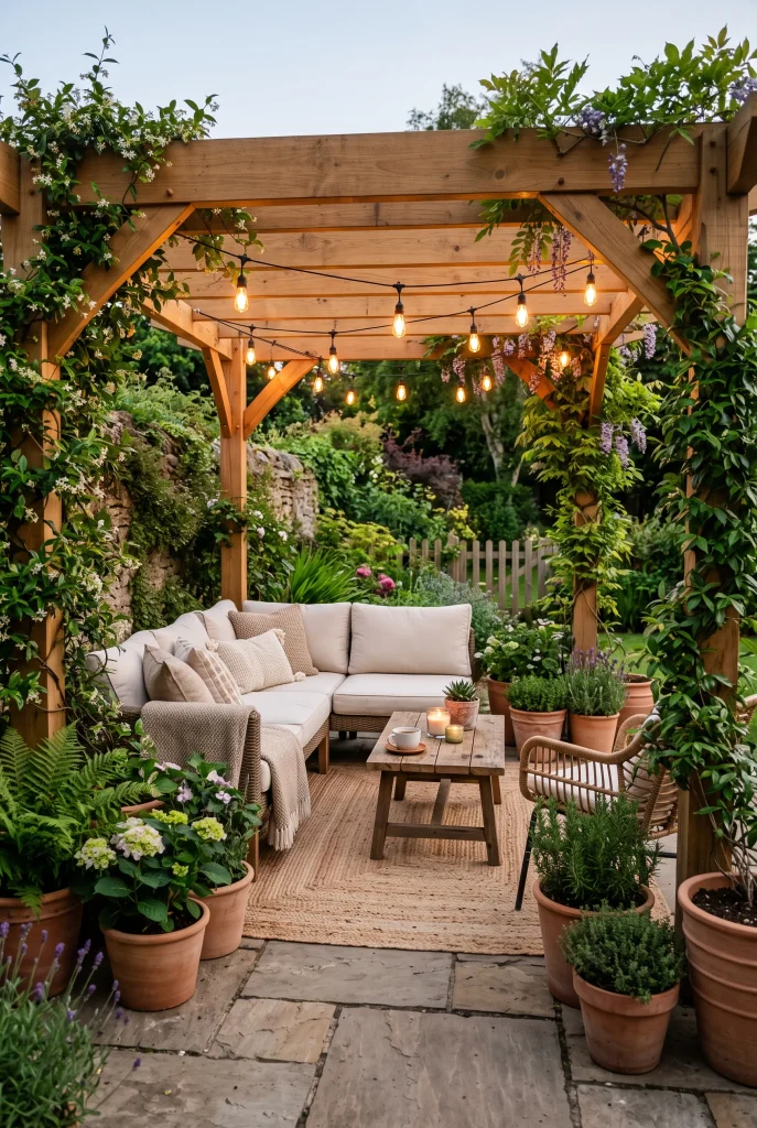 Charming Pergola Retreat
