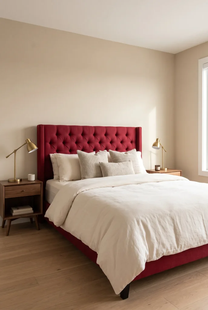 Cherry Red Headboard