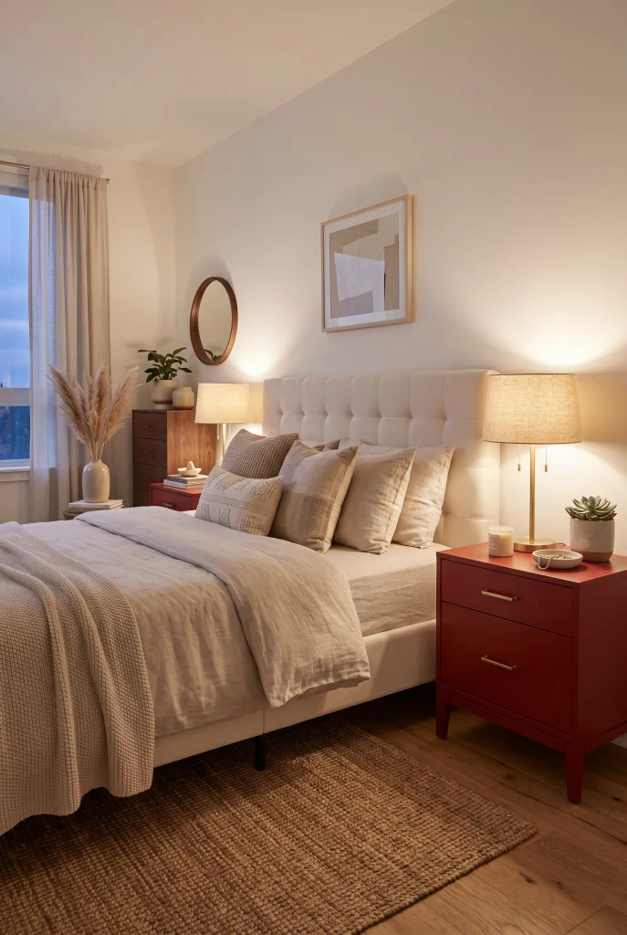 Cherry Red Nightstands