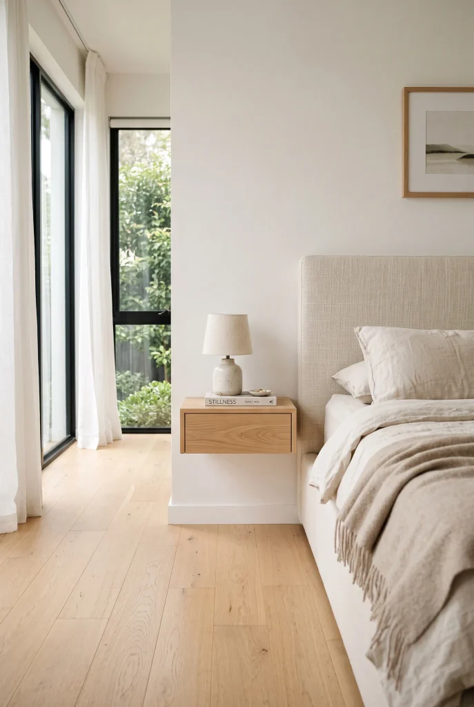 Clean Floating Nightstand