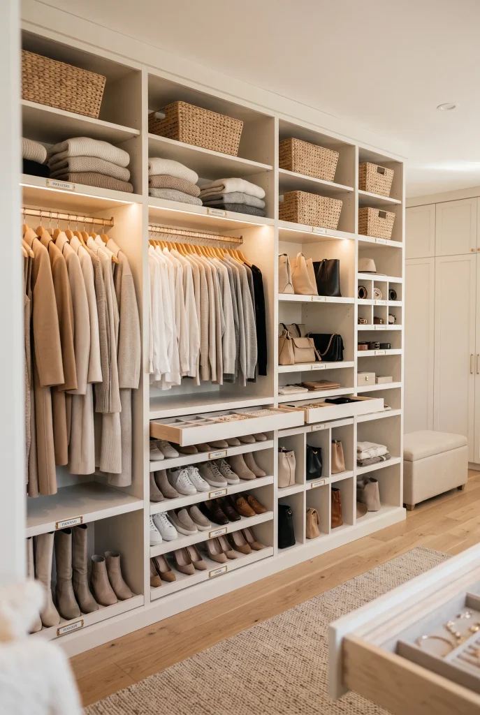Closet Category Sections