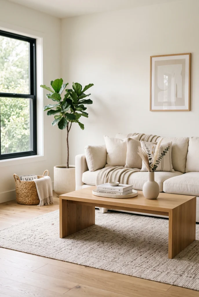 Clutter-Free Coffee Table