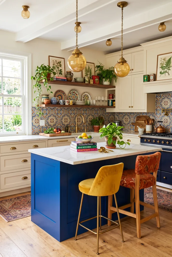 Colorful Kitchen Island