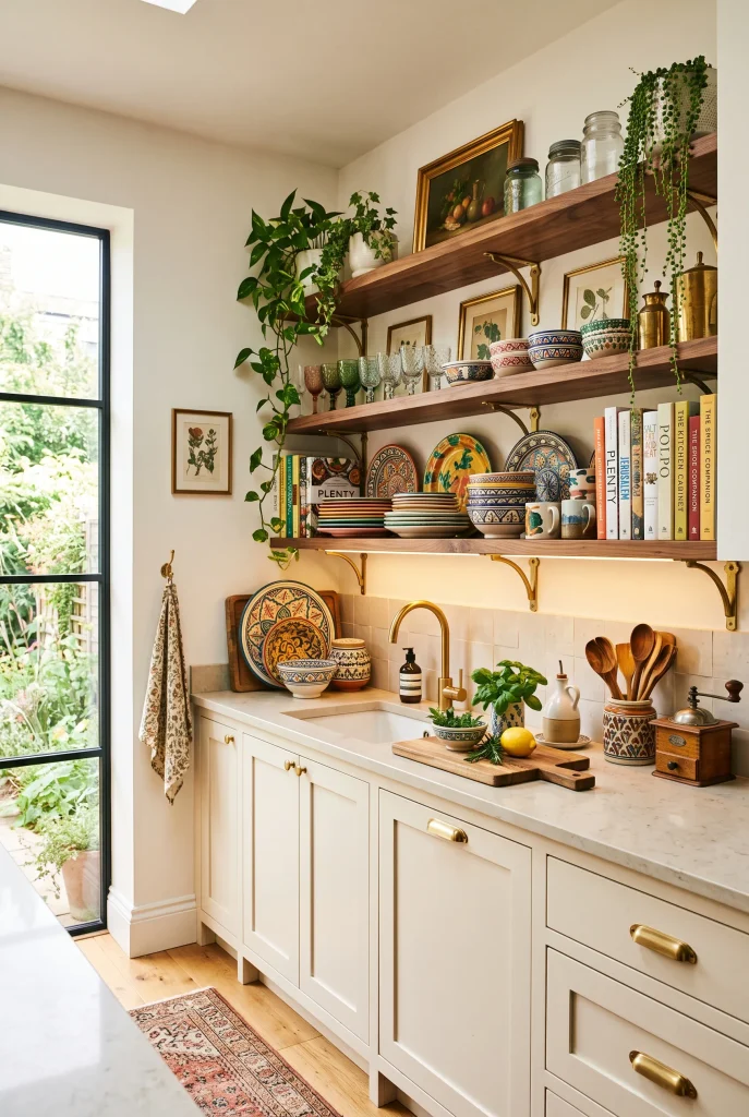 Colorful Open Shelving