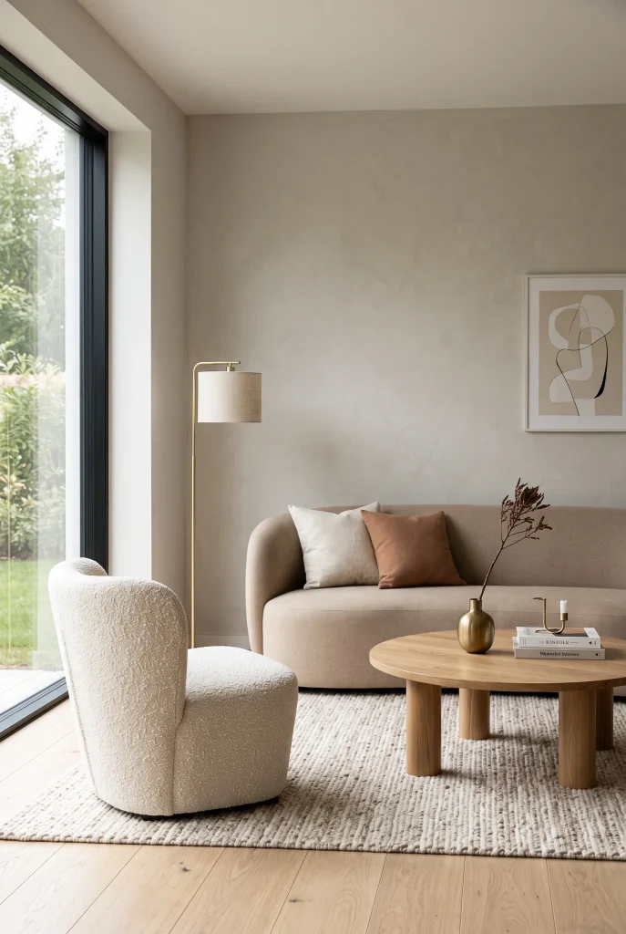 Compact Curved Sofa