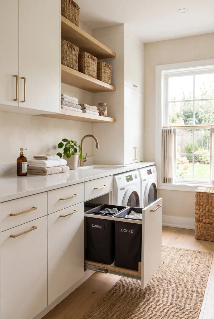 Concealed Laundry Bins
