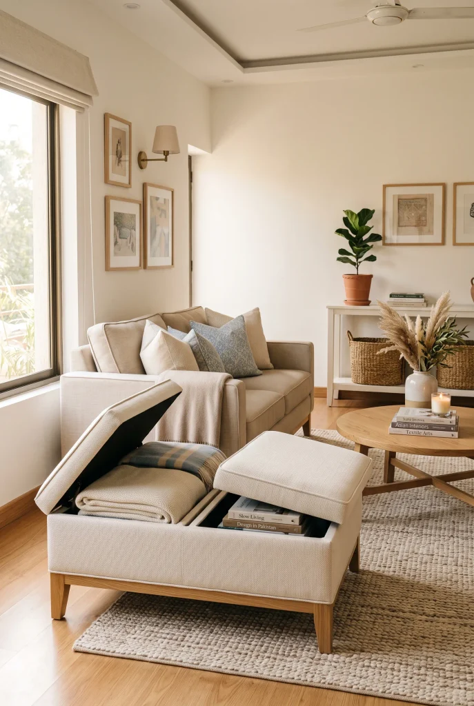 Concealed Storage Ottoman