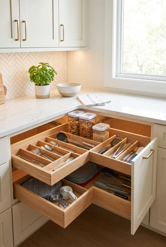 Corner Drawer Storage