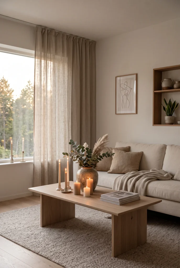 Cozy Candle Display