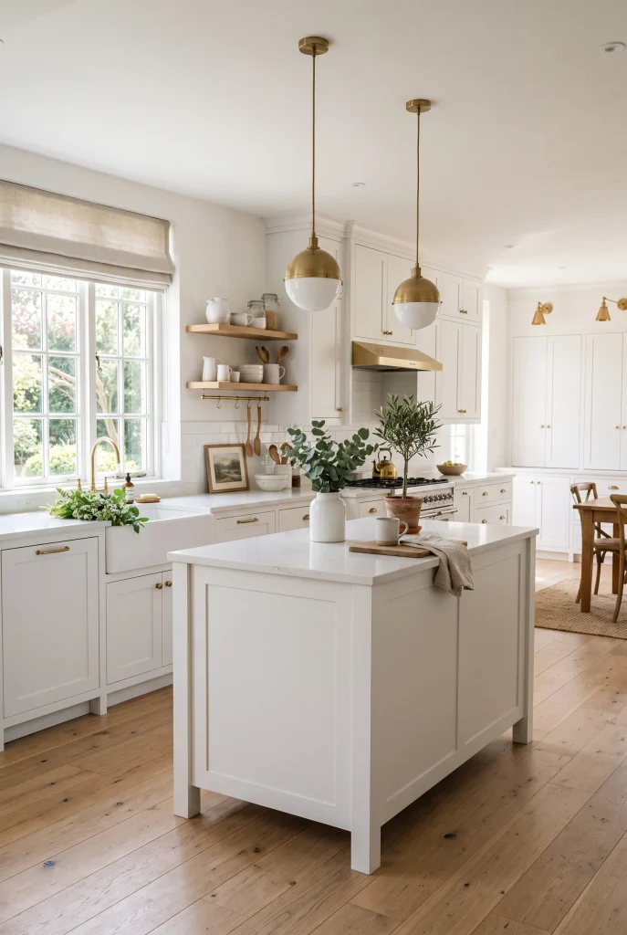 Crisp White Cabinets