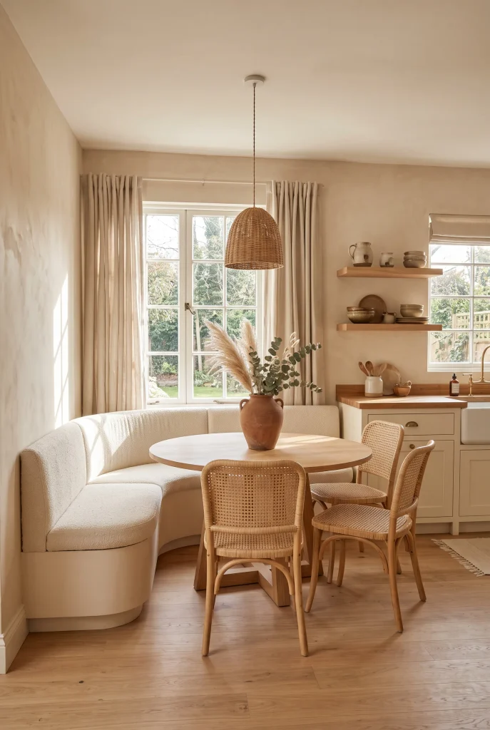 Curved Breakfast Nook