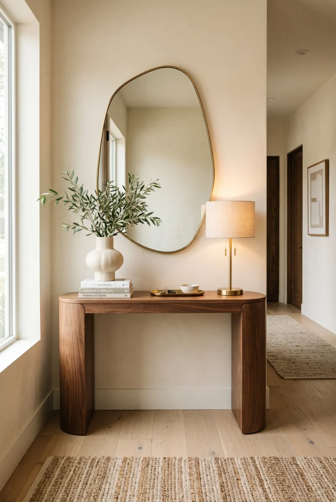 Curved Console Table