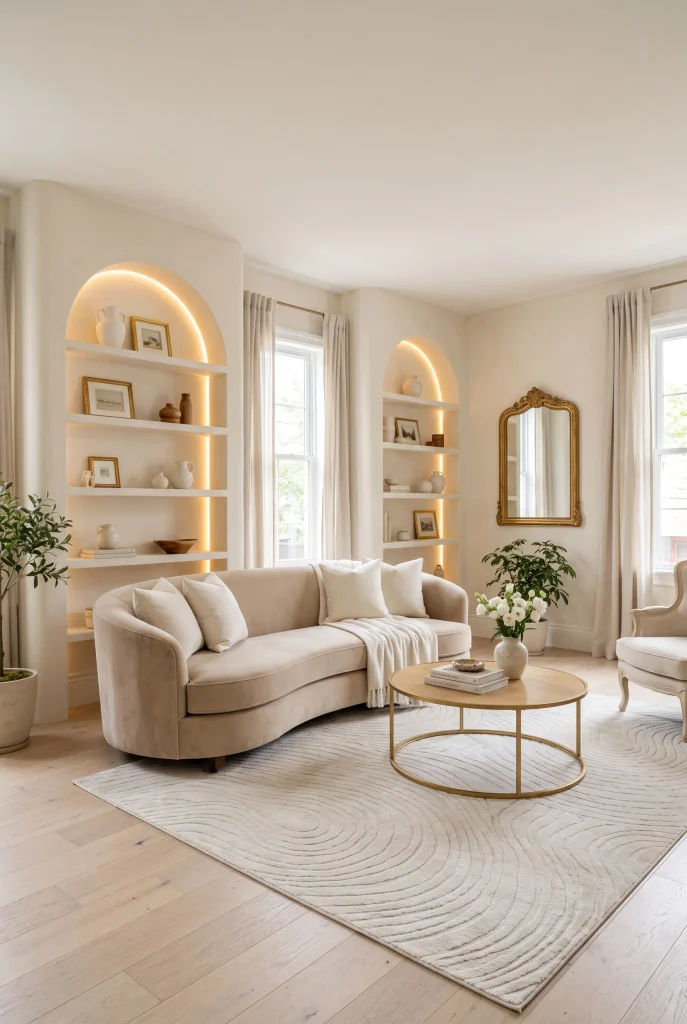 Curved Decorative Shelving