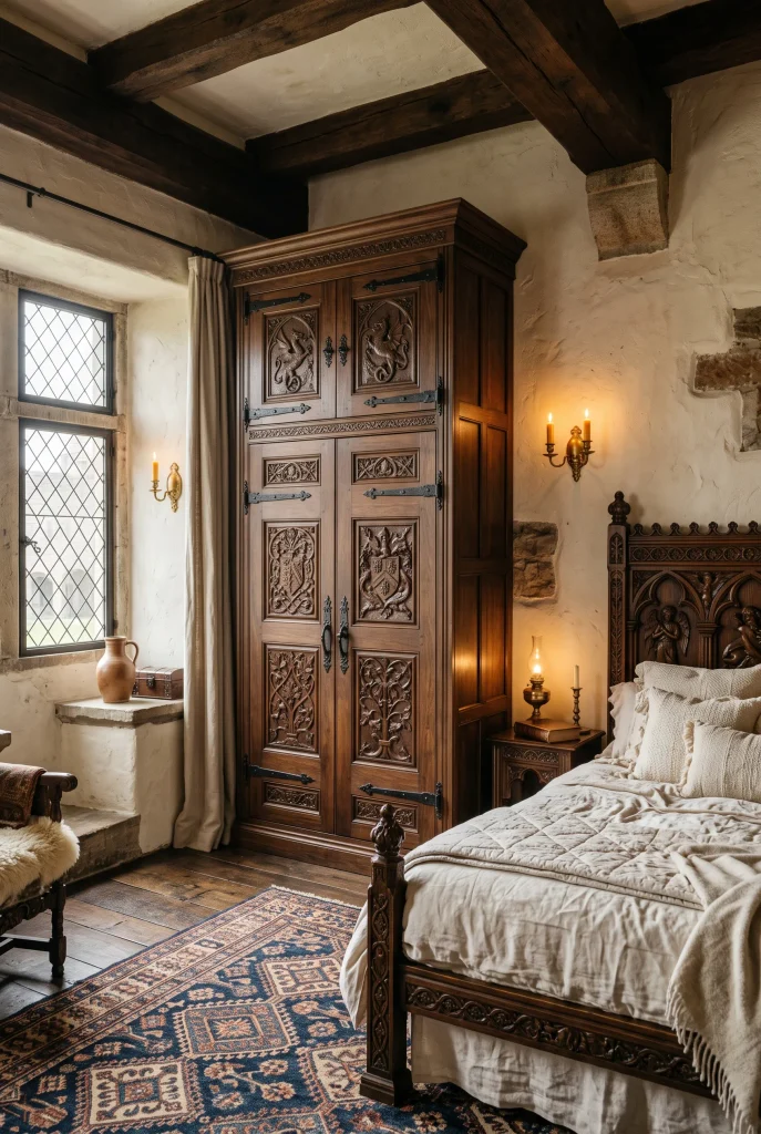 Dark Wood Wardrobe
