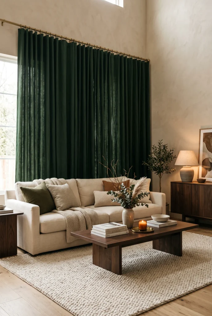 Deep Green Drapes