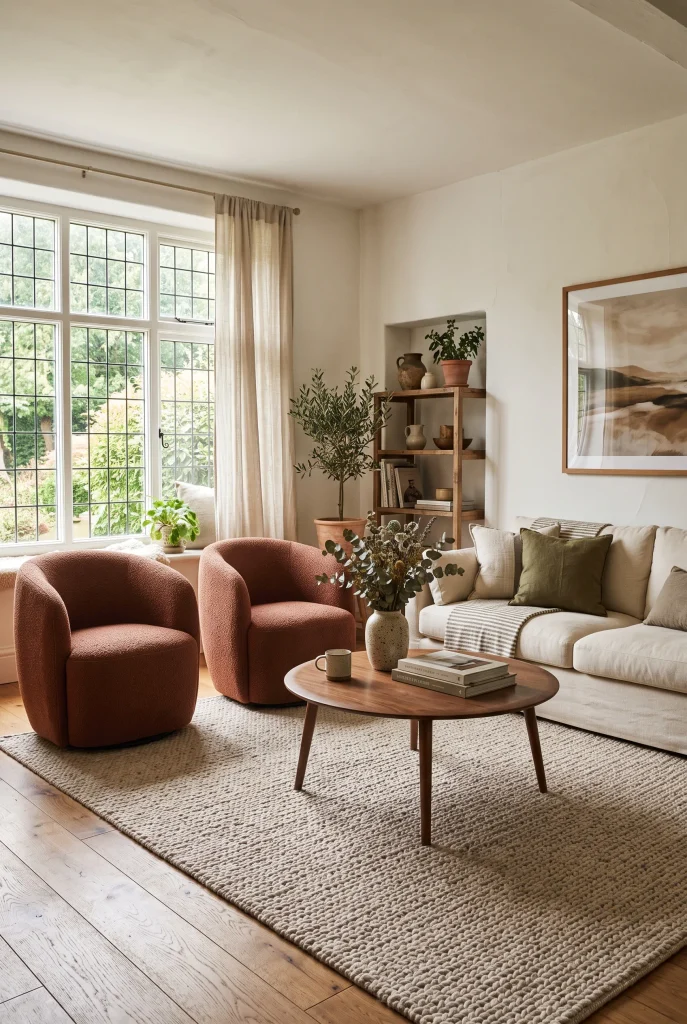 Earth-Tone Accent Chairs