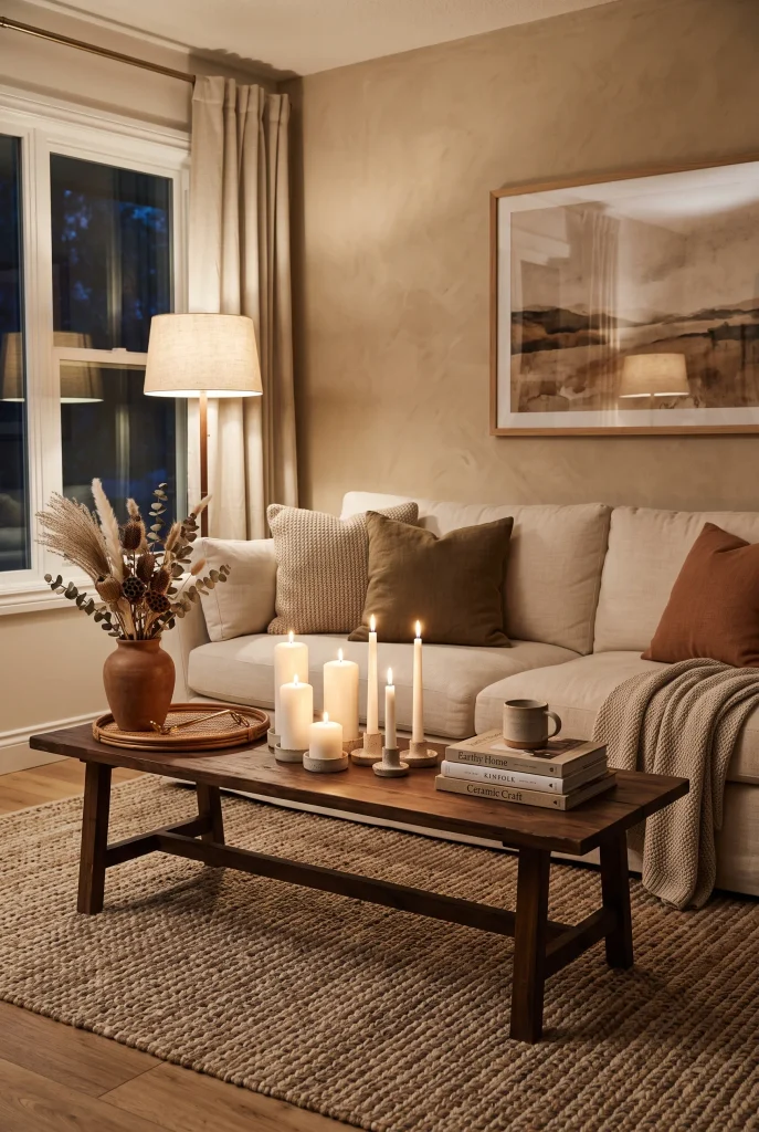 Earthy Candle Glow