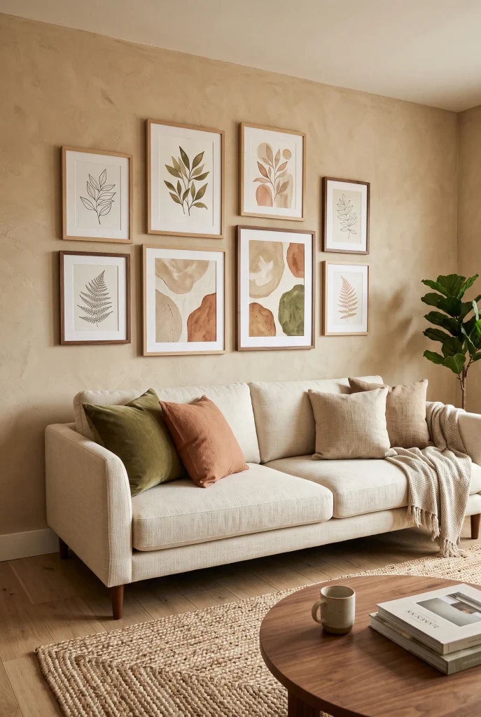 Earthy Gallery Wall