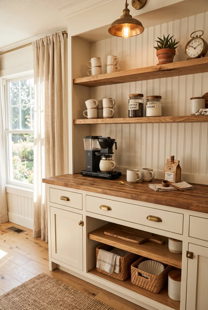 Farmhouse Coffee Hutch