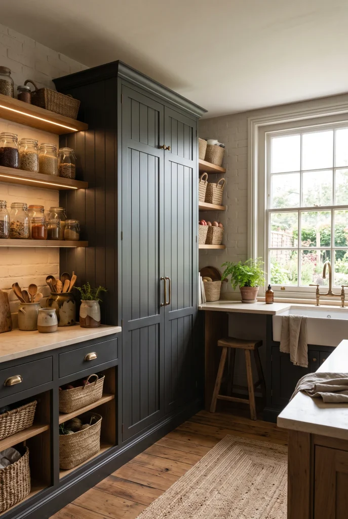 Farmhouse Pantry Storage