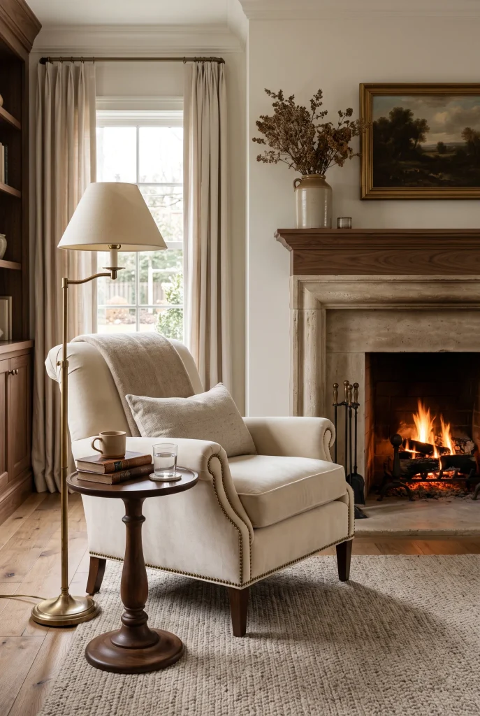 Fireplace Reading Spot