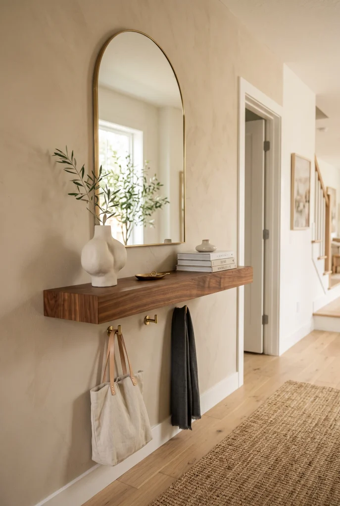 Floating Console Shelf