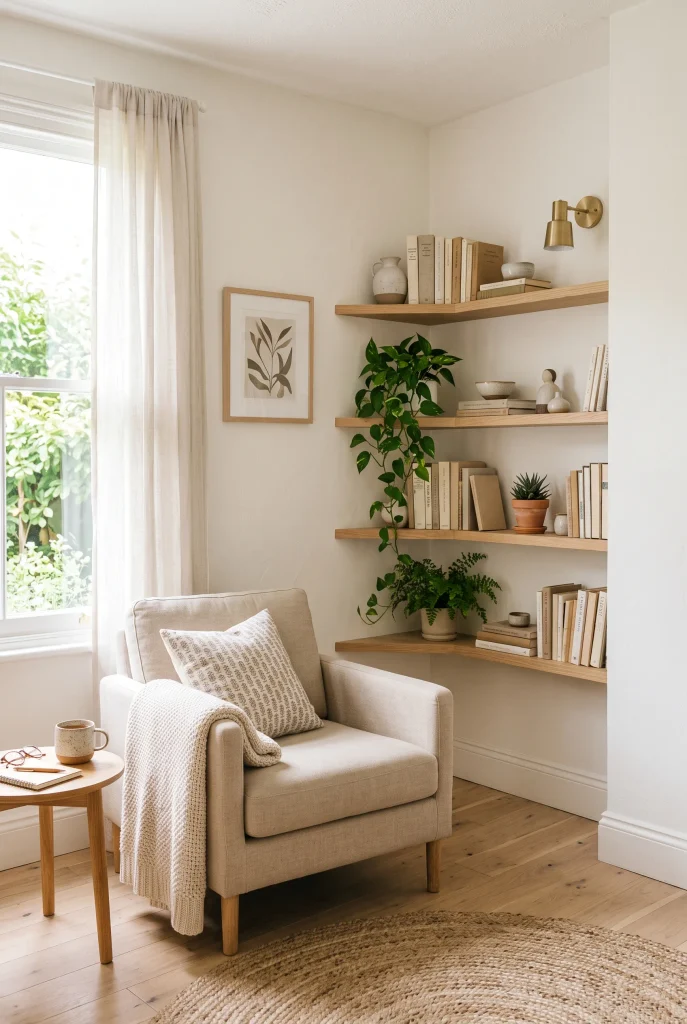 Floating Corner Shelves