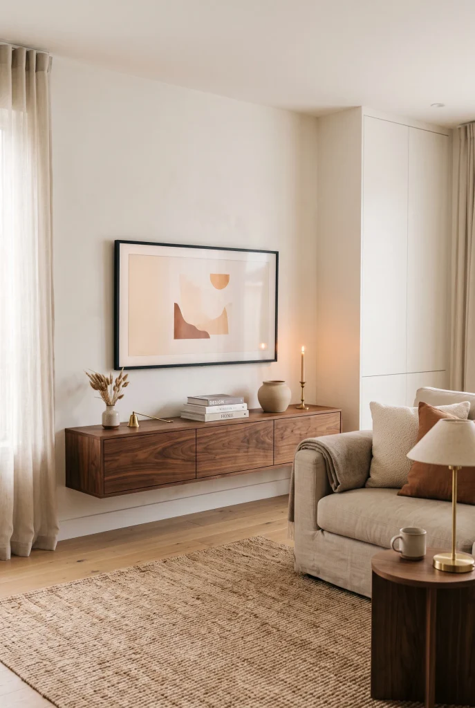 Floating Media Console