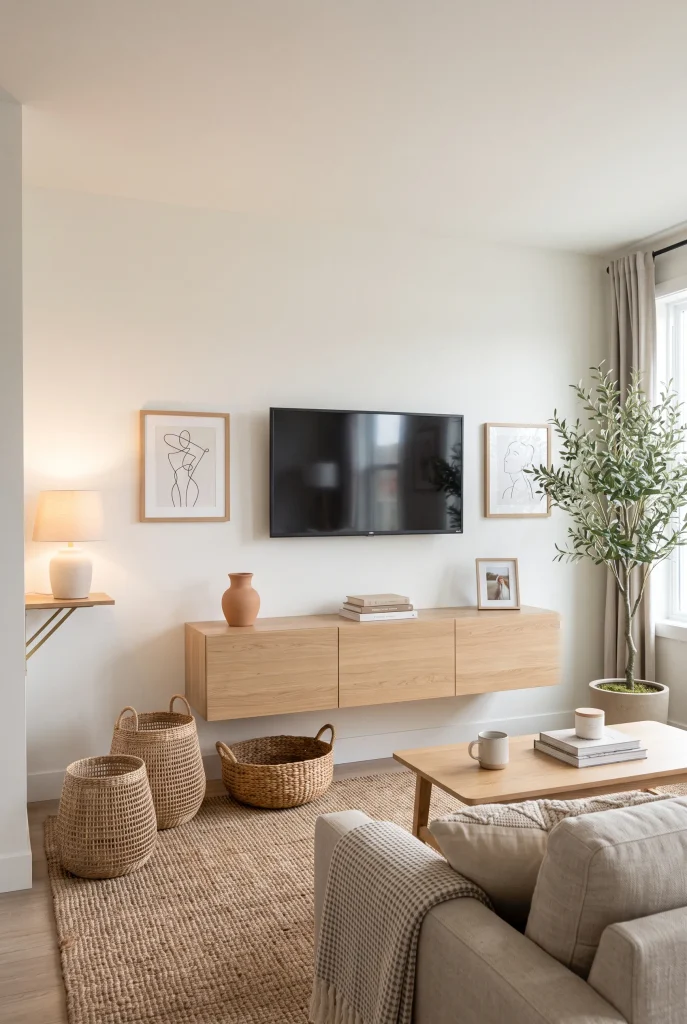 Floating Media Console