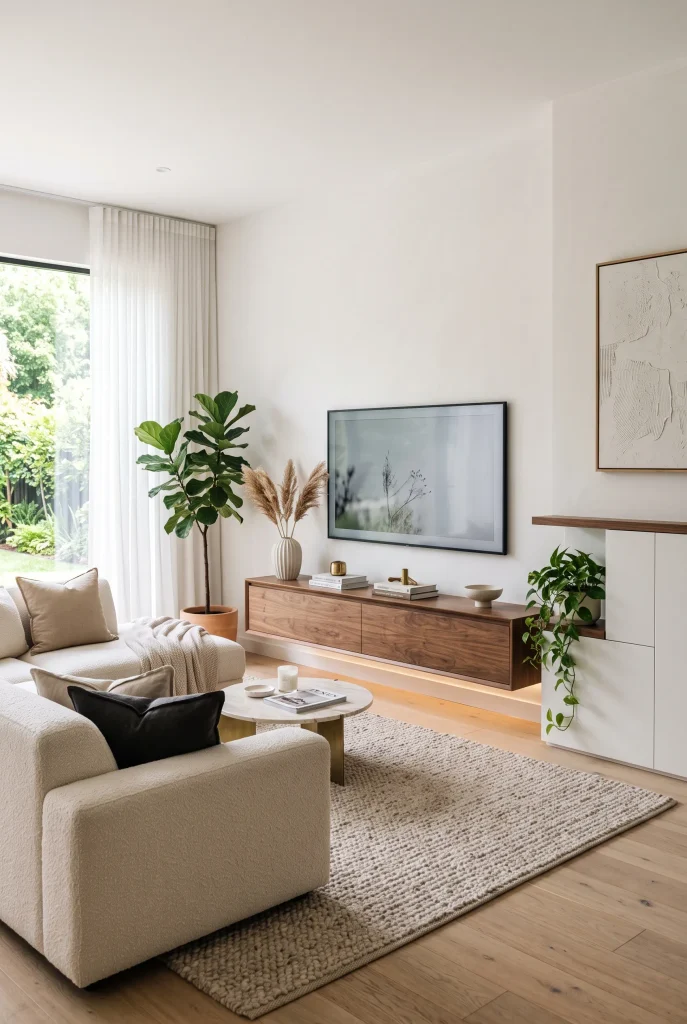 Floating Media Console