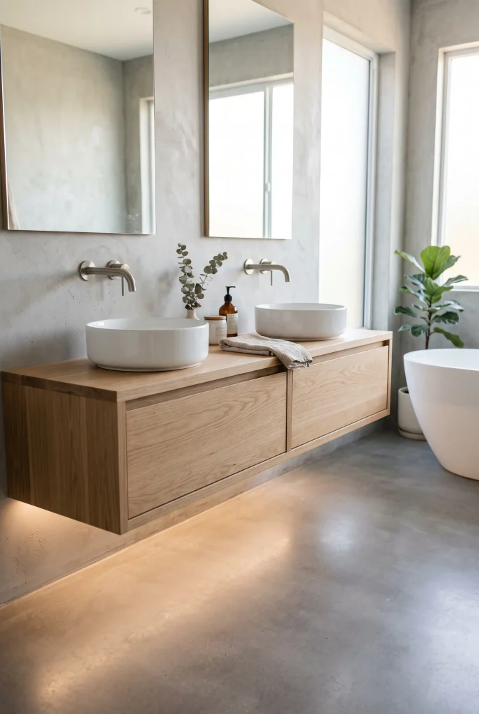 Floating Wood Vanities