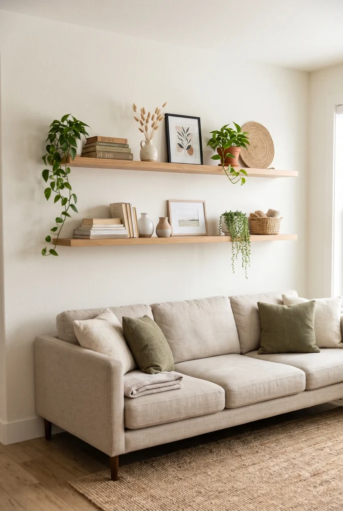 Floating Wooden Shelves