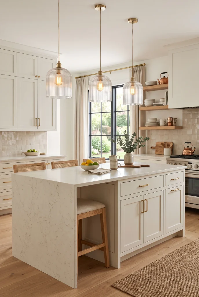 Fluted Glass Pendants