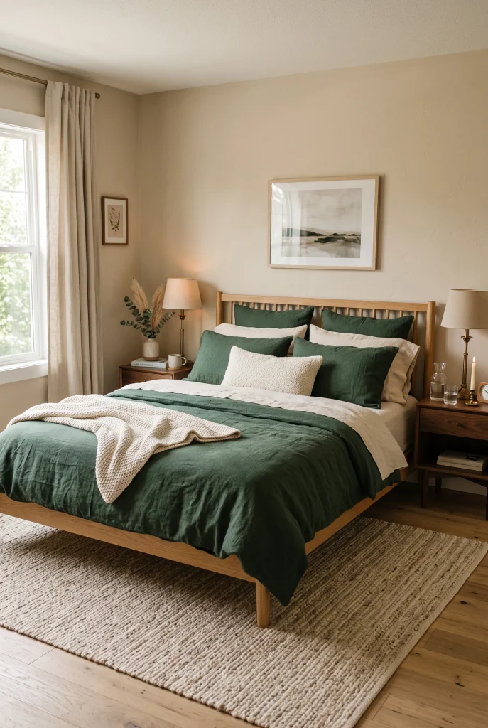 Forest Green Bedding