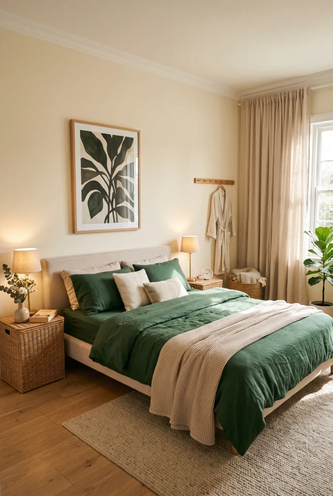 Forest Green Bedding